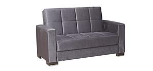 Armada Classic Gray 1 Convertible Loveseat by Casamode