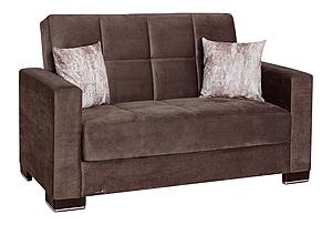[Floor Sample] Armada Classic Brown 8 Convertible Loveseat by Casamode