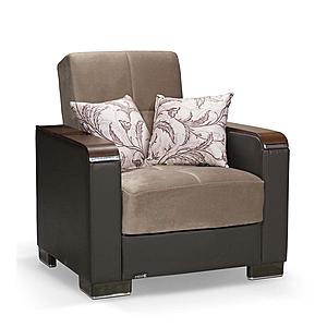 Armada X Sand/Dark Brown 309 Armchair by Casamode
