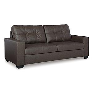 Barlin Mills Faux Leather Sofa - Umber by Ashley Furniture