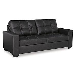 Barlin Mills Faux Leather Sofa - Carbon by Ashley Furniture