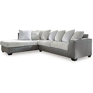 Clairette - Alloy 2 Piece Sectional Sofa w/LAF Chaise by Ashley Furniture