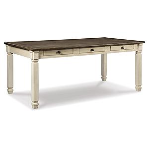 Bolanburg Two Tone Rectangular Dining Room Table w/6 Storage Drawers by Ashley Furniture