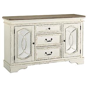 Realyn Chipped White Dining Room Server by Ashley Furniture