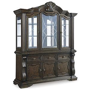 Maylee Dark Brown Dining Hutch by Ashley Furniture