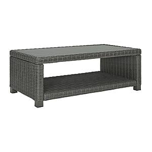 Elite Park Outdoor Rectangular Coffee Table - Gray by Ashley Furniture