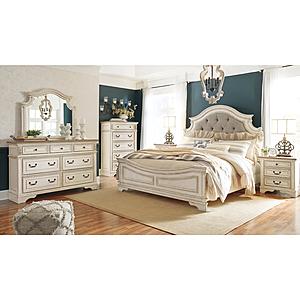 Realyn - Two-tone - Upholstered Panel Bedroom Set by Ashley Furniture