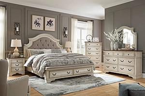 Realyn - Two-tone - Upholstered Bedroom Set by Ashley Furniture