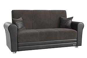 Avalon Nano Gray Convertible Loveseat by Casamode