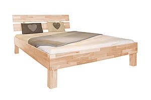 Alaska Eco Beech Wood Platform Bed - Beech Wood with Hand-Rubbed Oil Finish by Comfort Pure