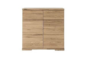 Alaska Eco 2-Drawer, 2-Door Chest - Beech Wood with Hand-Rubbed Oil Finish by Comfort Pure