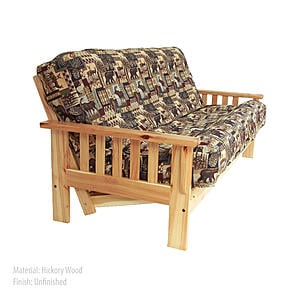 [Special Order] Flat Arm Mission Amish-Made Futon Frame by Comfort Pure