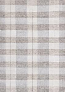 Aspen Beige Muted Plaid Woven Rug by Kalora