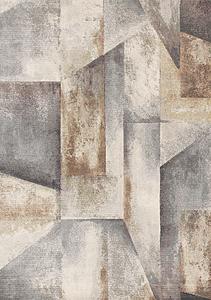 Aurora Multi Distressed Geometric Design Rug by Kalora