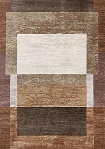 Aurora Multi Distressed Layered Rectangles Rug by Kalora