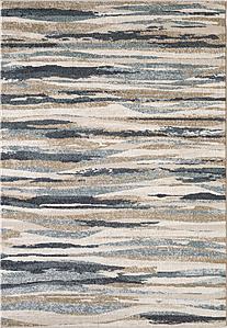 Avalon Ivory/Blue Landscapes Area Rug by KAS Rugs
