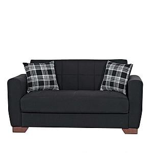 Barato Black Convertible Loveseat by Casamode