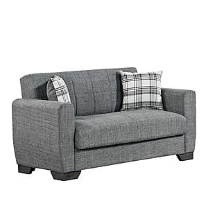 Barato Gray Convertible Loveseat by Casamode