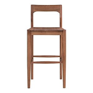 Owing Barstool Walnut by Moe's Home Collection