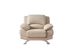 117 FSA005 Beige Leather Chair by BH Furniture