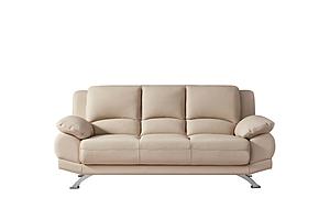117 FSA005 Beige Leather Sofa by BH Furniture