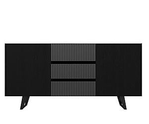 Jax Black Top Storage Buffet by BH Furniture