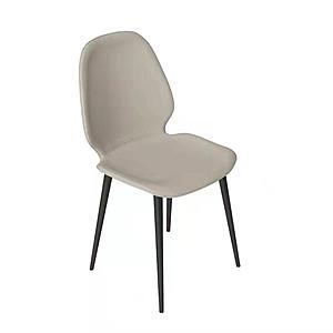 Jax Dark Gray Dining Chair w/Metal Legs by BH Furniture