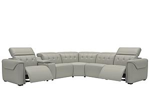 Murray Zero Gravity Recliner NL5115 Smoke Gray 6-piece Sectional by BH Furniture