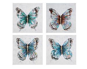 Metallic Butterflies (Set of 4) by Bassett Mirror