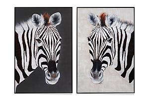 Zebra Positive and Negative Set of 2 by Bassett Mirror