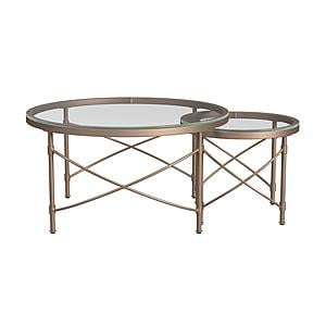 Harrison Round Cocktail Table by Bassett Mirror