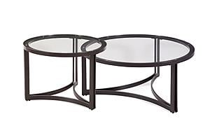 Trucco Round Cocktail Table by Bassett Mirror