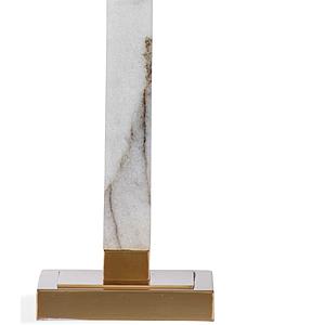 Adesso Harrison Shelf Floor Lamp - Brush Steel & Black With 2 USB Ports And Storage Shelves