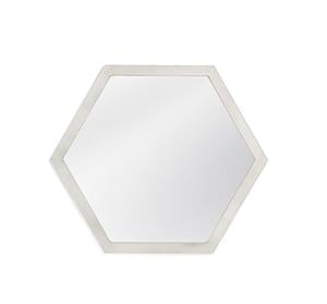 Dunn Wall Mirror Silver by Bassett Mirror