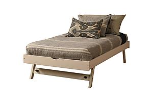 Boho White Trundle Bed by Kodiak