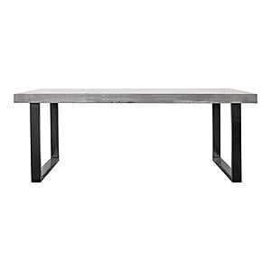 Jedrik Large Outdoor Dining Table Dark Grey by Moe's Home Collection