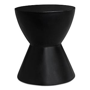 Hourglass Outdoor Stool Black by Moe's Home Collection