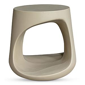 Rothko Outdoor Stool Cream by Moe's Home Collection