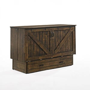 Big Sky Queen Murphy Cabinet Bed Wildwood Brown by Night & Day Furniture