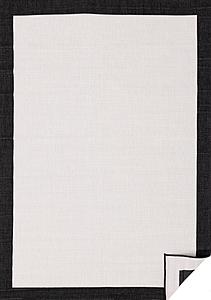 Bristol Reversible Cream Black Border Rug by Kalora