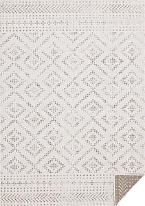 Bristol Beige Cream Diamond Pattern Reversible Rug by Kalora