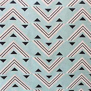 Triangle Aqua Futon Cover by CottonBelle