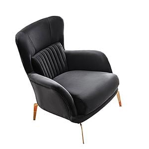 Escalade Upholstered Modern Accent Chair - Black by Casamode