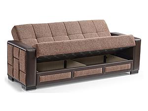 Loft 90" Wide Convertible Sofa - Brown by Casamode