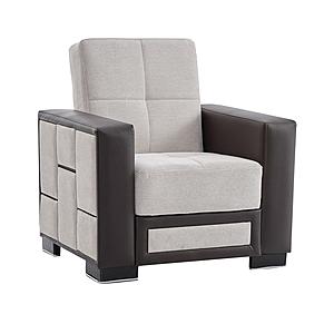 Loft 37" Wide Convertible Armchair - Cream by Casamode