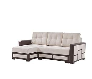 Loft 96" Wide Convertible Sectional - Cream by Casamode