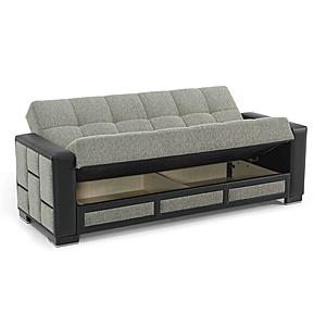 Loft 90" Wide Convertible Sofa - Gray by Casamode
