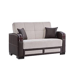 Maya 63" Convertible Loveseat w/Storage - Cream by Casamode