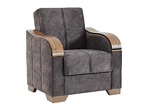 Saphire Convertible Armchair w/Storage - Gray by Casamode
