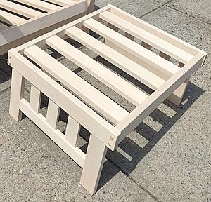 Amish Mission Ottoman Frame (Loveseat Size) by Comfort Pure